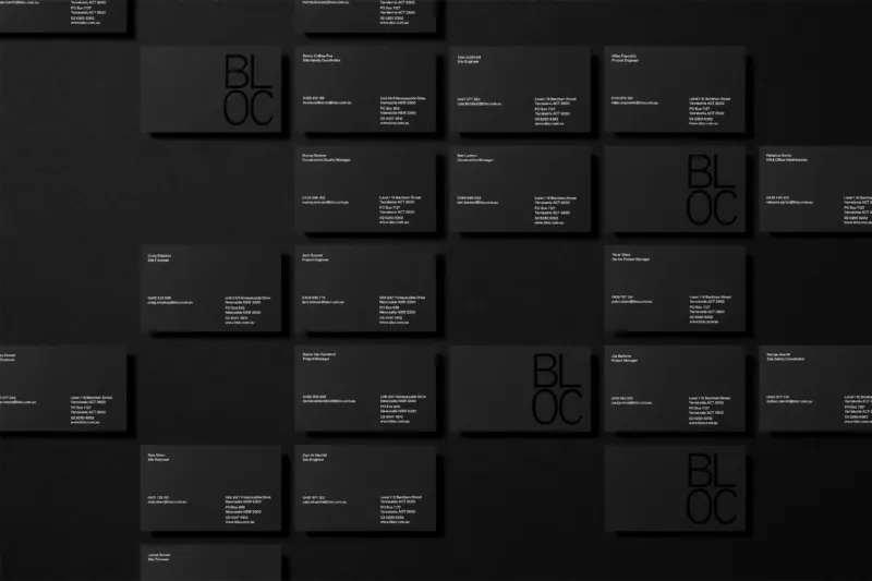 Bloc Business Cards