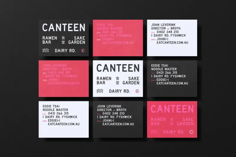 Canteen Business Cards