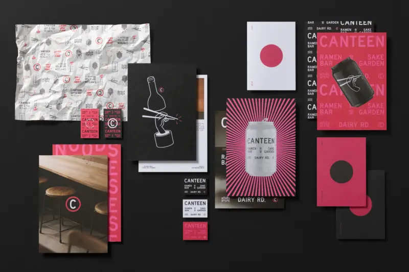 Canteen Printed Materials Flat lay