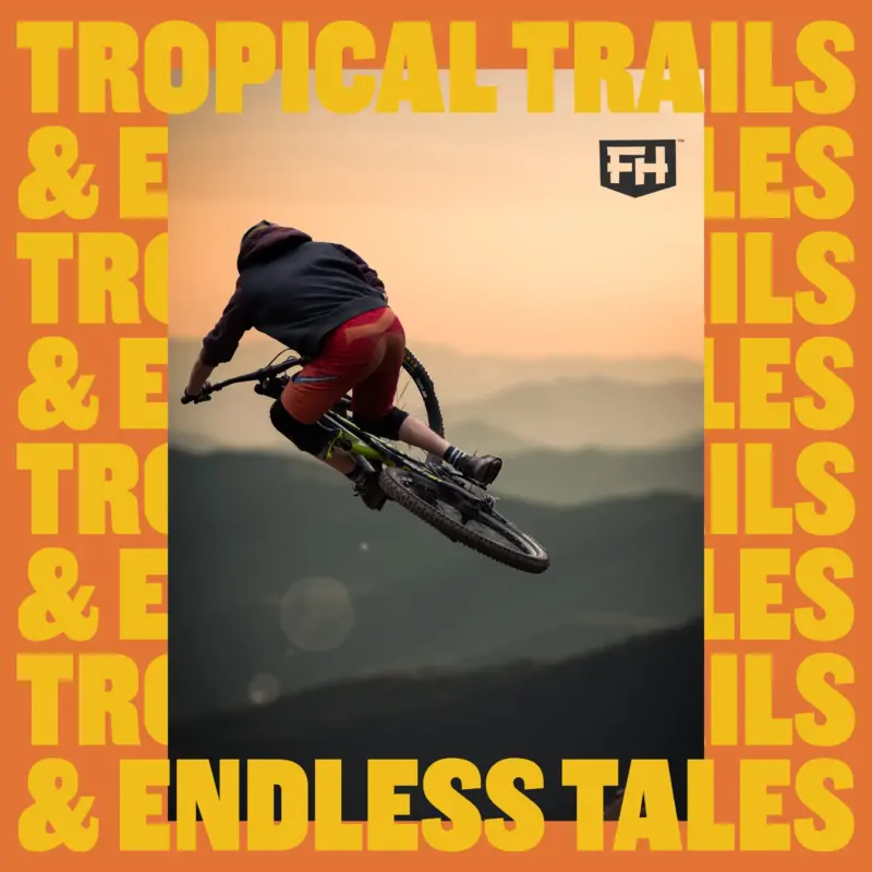 Image of mountain bike rider interacting with Finch Hatton positioning statement