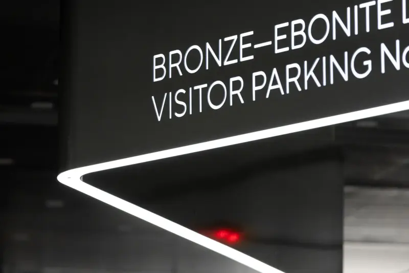 Sapphire basement wayfinding system detail