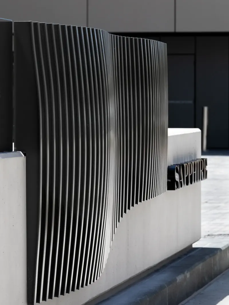 Sapphire Entry Signage Detail